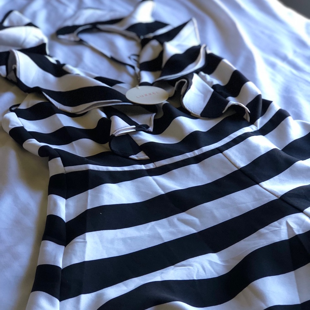 Black and white romper